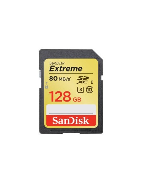 SanDisk Extreme - Tarjeta de memoria flash - 128 GB - UHS Class 3 / Class10 - 400x - SDXC UHS-I SDSDXN-128G-G46 kiwiku.com