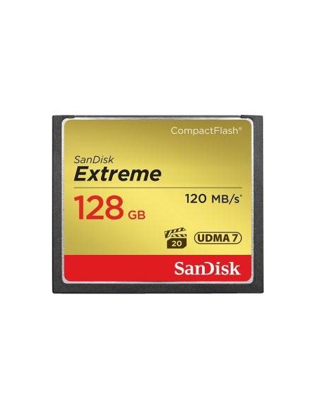 SanDisk Extreme - Tarjeta de memoria flash - 128 GB - 567x - CompactFlash SDCFXSB-128G-G46 kiwiku.com