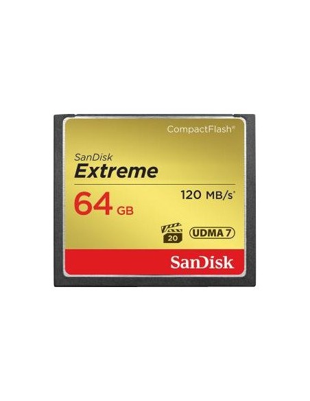 SanDisk Extreme - Tarjeta de memoria flash - 64 GB - 567x - CompactFlash SDCFXSB-064G-G46 kiwiku.com