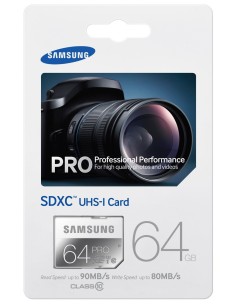 Samsung Pro MB-SG64D/EU - Tarjeta de memoria SDHC de 64 GB (UHS-I Grade 1, Clase 10) MB-SG64D/EU kiwiku.com 2