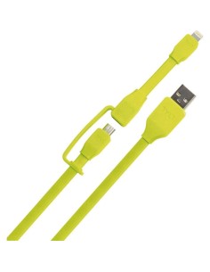 Syncable Duo - 1m Lightning/Micro USB Sync/Charge Cable - Verde IP5-MIC1MG-T kiwiku.com