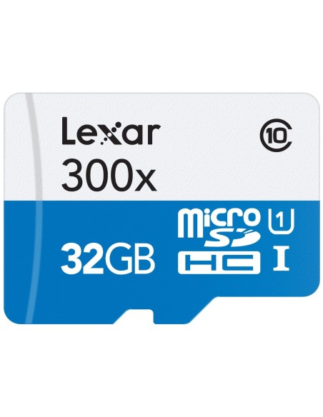 Lexar LSDMI32GBB1EU300 - Micro SDHC 32GB CLASE 10 ADAPT 300X LSDMI32GBB1EU300A kiwiku.com