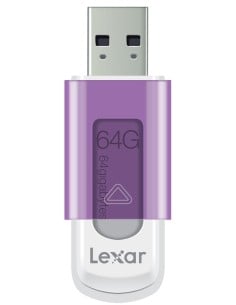 Lexar LJDS50-64GABEU JumpDrive S50 - Memoria USB 2.0 de 64 GB, morado LJDS50-64GABEU kiwiku.com