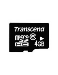 Tarjeta memoria  microsd 4gb sdhc sin adaptadores TS4GUSDC6 kiwiku.com