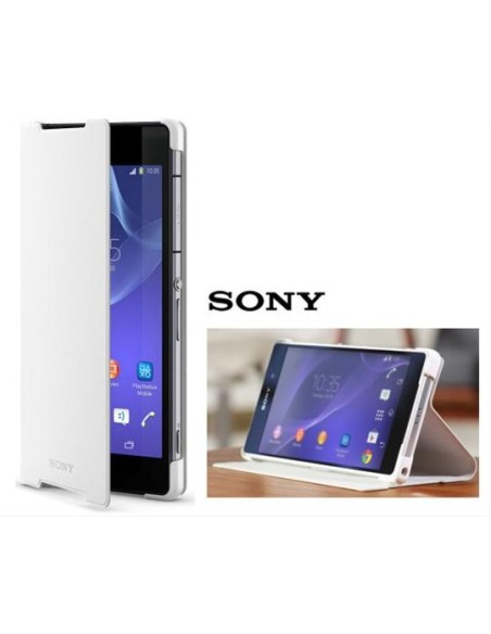 Funda sony cover stand para xperia z2 blanca  kiwiku.com