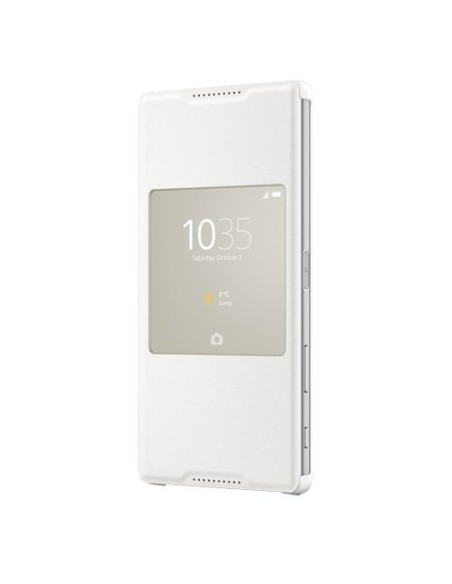 Funda sony style cover window para xperia z5 blanca  kiwiku.com