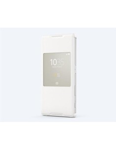 Funda sony style cover window para xperia z5 compact blanca  kiwiku.com