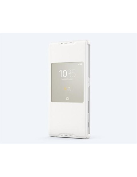 Funda sony style cover window para xperia z5 compact blanca  kiwiku.com