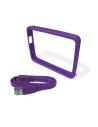 Wd grip pack  - marco de goma y cable usb 3.0 para my passport ultra 1tb, morado