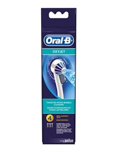 ORAL-B Cabezal De Recambio OxyJet Para Cepillo Eléctrico, 4 Unidades - Kiwiku