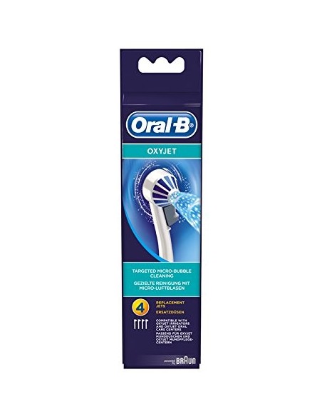 ORAL-B Cabezal De Recambio OxyJet Para Cepillo Eléctrico, 4 Unidades - Kiwiku