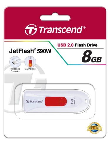 Transcend JetFlash 8GB JETFLASH 590W - Memoria USB TS8GJF590W kiwiku.com