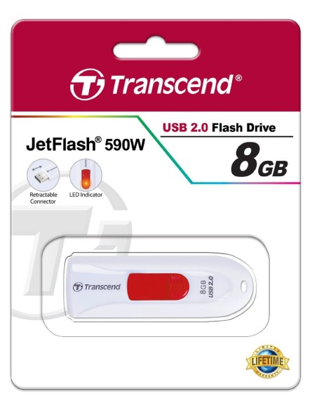 Transcend JetFlash 8GB JETFLASH 590W - Memoria USB TS8GJF590W kiwiku.com