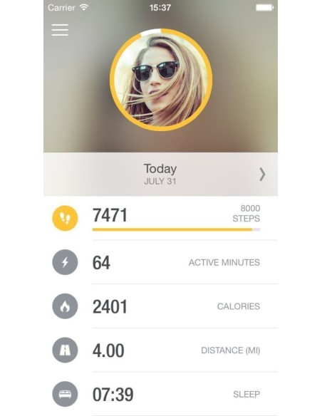 Pulsera Runtastic ORBIT Wristband Activity Tracker RUNOR1 kiwiku.com