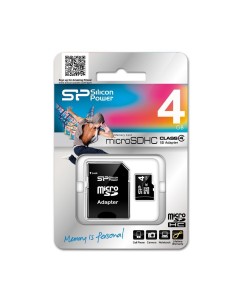 Silicon Power Micro Secure Digital - Tarjeta de memoria SecureDigital 4 GB SP004GBSTH004V10SP kiwiku.com
