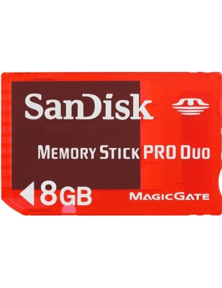 SanDisk SDMSG-008G-B46 Tarjeta de memoria Memory Stick Pro Duo de 8 GB rojo SDMSG-8192-E11 kiwiku.com