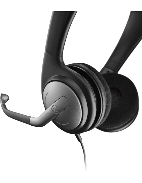 Sennheiser PC 151 - Auriculares de diadema cerrados (con micrófono), negro 500922 kiwiku.com