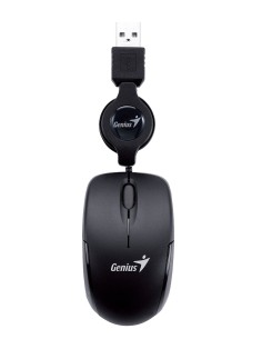 Genius Micro Traveler Black - Ratón óptico USB, negro 31010100101 kiwiku.com