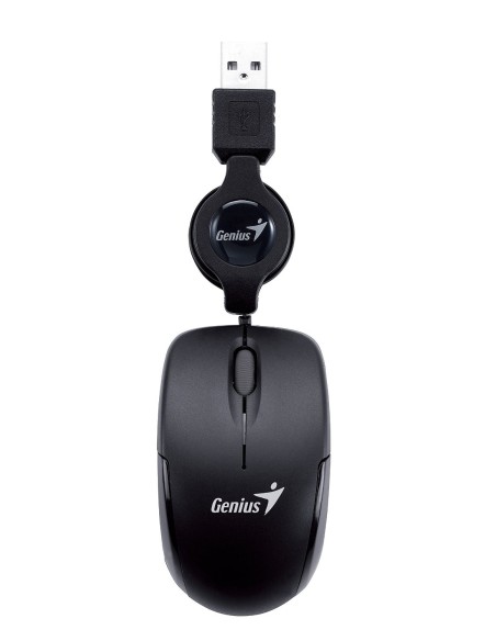 Genius Micro Traveler Black - Ratón óptico USB, negro 31010100101 kiwiku.com