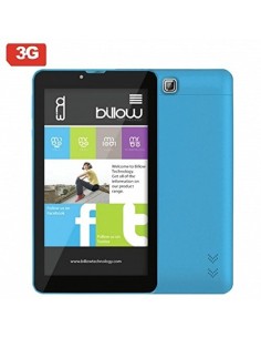 Tablet 3g billow 7" quad core 1.5ghz 8gb 1gb dual sim gps wifi bt4.0 android 4.4 doble camara azul X700LB kiwiku.com