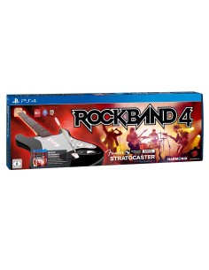 PS4 Rock Band 4 + Guitarra Wireless Fender Stratocaster, Color Negro RB491268ES02/02/1 kiwiku.com