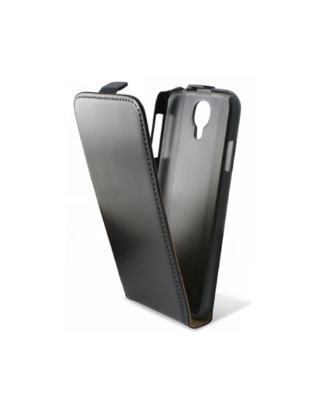Ksix B8505FU70 - Funda flexible de piel con tapa para Samsung Galaxy S4 I9505, negro: Kiwiku.com: Electrónica