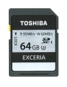 Toshiba sd-x64uhs1(6 t0 sd exceria uhs-i u3 4k - memoria flash de 64 gb