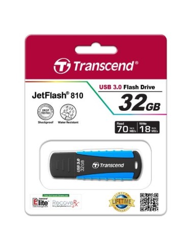 Transcend TS32GJF810 - Memoria USB de 32 GB, azul TS32GJF810 kiwiku.com