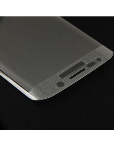 Protector de pantalla Cristal templado 9H Samsung Galaxy s6 Edge Curvado Blanco  kiwiku.com