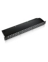 Patch panel 48 puertos categoria 6 apantallado 1u color negro