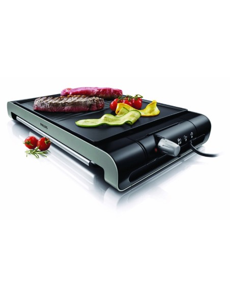 Philips HD4419/20 - Plancha Grill Placa estrías y lisa ,2300 W con termostato ajustable HD4419/20 kiwiku.com
