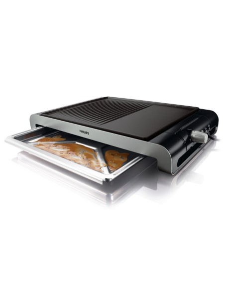 Philips HD4419/20 - Plancha Grill Placa estrías y lisa ,2300 W con termostato ajustable HD4419/20 kiwiku.com