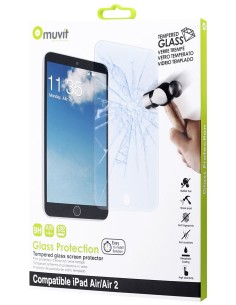 Muvit MUSCP0732 - protector de pantalla tempered glass 0,33 mm ipad air/air 2  MUSCP0732 kiwiku.com