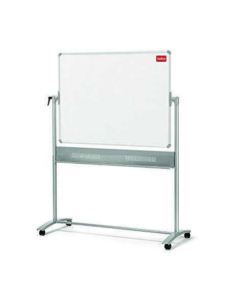 Pizarra blanca pivotante móvil magnética lacada 1200X900mm 1901029 kiwiku.com