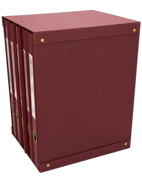 Pardo 924502 - Modulo de 5 archivadores folio, color burdeos 924502 kiwiku.com