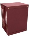 Pardo 924502 - modulo de 5 archivadores folio, color burdeos