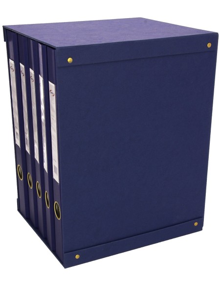 Pardo 924503 - Modulo de 5 archivadores folio, color azul 924503 kiwiku.com