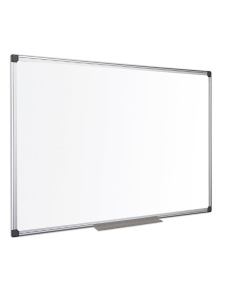 Bi-Office Maya  diseño de pizarra no magnética con marco de aluminio blanco 200x120 PB120200 PB120200 kiwiku.com