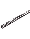 Gbc 4400316 - pack de 50 canutillos de plástico zipcomb, 8 mm, color negro