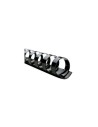 Gbc 4400323 - pack de 100 canutillos de plástico, 10 mm, color negro