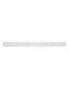 Gbc rg810597 - caja de 100 canutillos, 7,9 mm,color plata wirebind