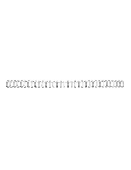 GBC RG810797 - Caja de 100 canutillos, 11 mm, color plata WireBind RG810797 kiwiku.com