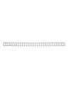 Gbc rg810797 - caja de 100 canutillos, 11 mm, color plata wirebind