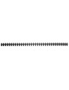 Gbc 388019e - caja de 50 canutillo 8 mm, color negro clickbind