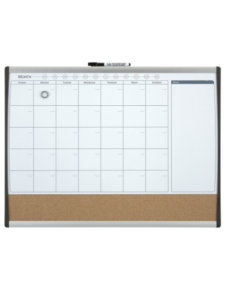 Nobo 1903813 - Quartet - Organizador mensual magnético (585 x 430 mm) 1903813 kiwiku.com