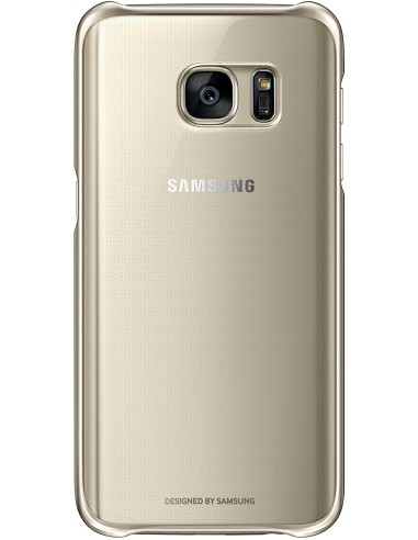 carcasa clear cover oro samsung galaxy s7 samsung SAEFQG930CF kiwiku.com