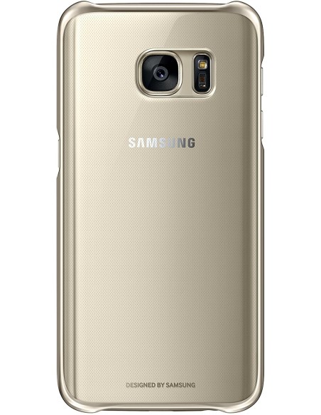 carcasa clear cover oro samsung galaxy s7 samsung SAEFQG930CF kiwiku.com