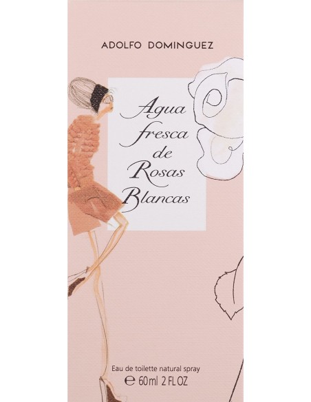 Adolfo Dominguez Agua Fresca de Rosas Blancas - Agua De Tocador Vaporizador, 60 ml 16211 kiwiku.com