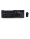 Logitech mk270 - pack de teclado qwerty español y ratón inalámbricos, negro