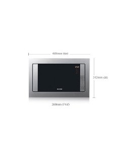 Microondas SAMSUNG FG87SST 23L Encastrable Acero INOX: SAMSUNG: Kiwiku.com: Electrónica